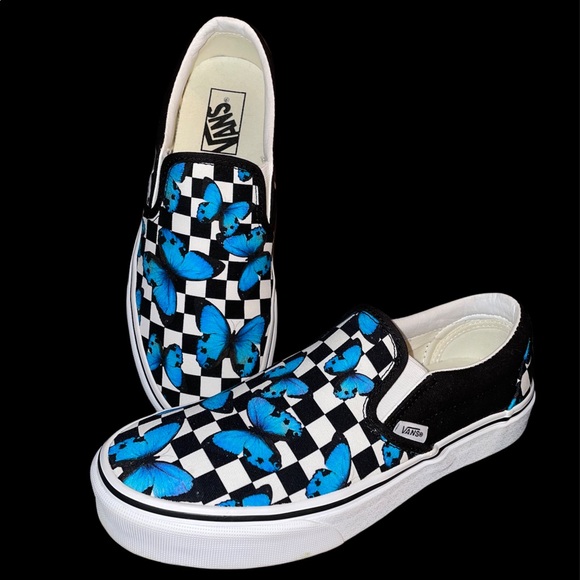 Vans Shoes - NWOT Vans Butterfly Checkered Sneakers